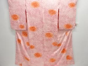 絞り渦模様小紋着物